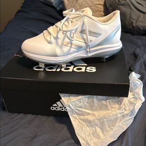 Adidas White Sports Cleats